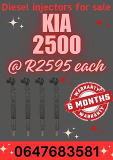 Kia 2500 Diesel Injectors For Sale 6 Months Warranty