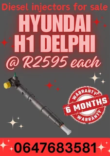 Hyundai H1 Delphi Diesel Injectors For Sale 6 Months Warranty