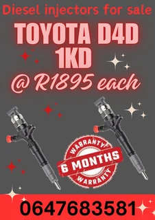 Toyota D4d 1kd Diesel Injectors For Sale Copper Washers Included