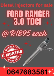 Ford Ranger 3.0 Diesel Injectors For Sale With Warranty