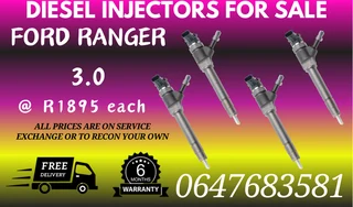 Ford Ranger 3.0 Diesel Injectors For Sale 6 Months Warranty