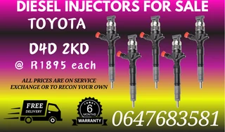 Toyota D4d 2kd Diesel Injectors For Sale We Recon And Sell On Exchange