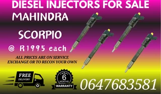 Mahindra Scorpio Diesel Injectors For Sale Warranty Included