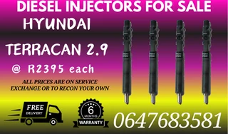 Hyundai Terracan Diesel Injectors For Sale With Warranty