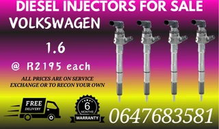 Volkswagen 1.6 Diesel Injectors For Sale We Recon And Sell On Exchange