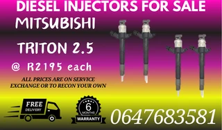 Mitsubishi Triton 2.5 Diesel Injectors For Sale Copper Washers Included