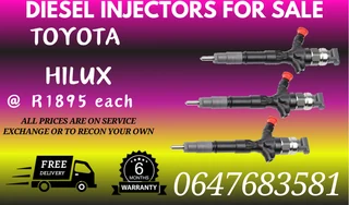 Toyota Hilux Diesel Injectors For Sale 6 Months Warranty