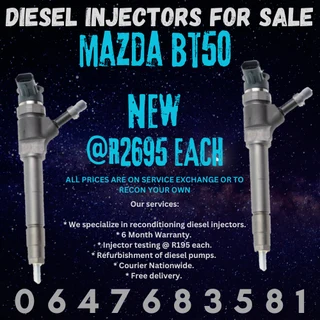 Mazda Bt50 New Diesel Injectors For Sale With Warranty