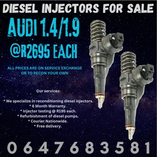 Audi 1.4/1.9 Diesel Injectors For Sale 6 Months Warranty