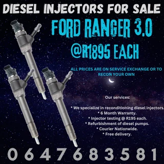 Ford Ranger 3.0 Diesel Injectors For Sale With Warranty