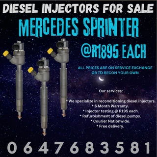 Mercedes Sprinter Diesel Injectors For Sale 6 Months Warranty