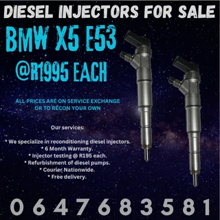 bmw x5 e53 diesel injectors for sale with copper washers