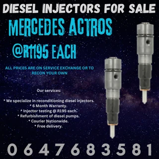 Mercedes Actros Diesel Injectors For Sale With Warranty