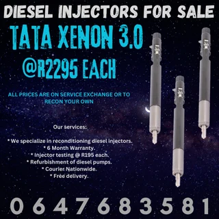 Tata Xenon 3.0 Diesel Injectors For Sale 6 Months Warranty
