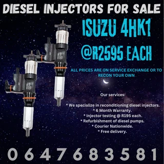 Isuzu 4hk1 Diesel Injectors For Sale 6 Months Warranty