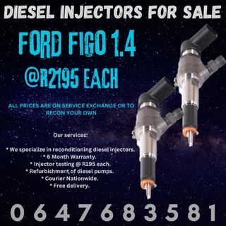 Ford Figo 1.4 Diesel Injectors For Sale With Warranty
