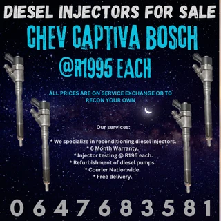 Chev Captiva Bosch Diesel Injectors For Sale