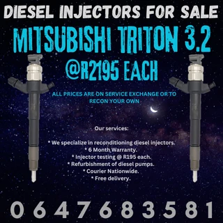 Mitsubishi Triton 3.2 Diesel Injectors For Sale 6 Months Warranty