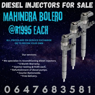 Mahindra Bolero Diesel Injectors For Sale We Recon And Sell On Exchange