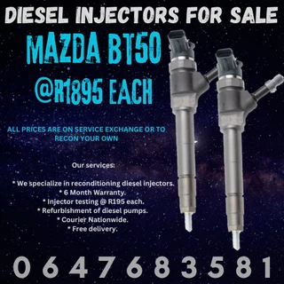 Mazda Bt50 Diesel Injectors For Sale Free Copper Washers