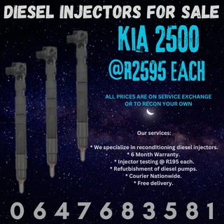 Kia 2500 Diesel Injectors For Sale We Recon And Sell On Exchange