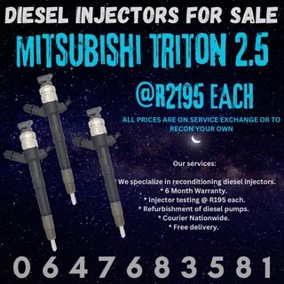 Mitsubishi Triton 2.5 Diesel Injectors For Sale With Warranty