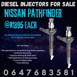 Nissan Pathfinder Diesel Injectors For Sale 6 Months Warranty