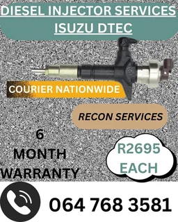 Isuzu Dtec Diesel Injectors Recon Services