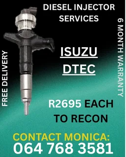 Isuzu Dtec Diesel Injectors Recon Services