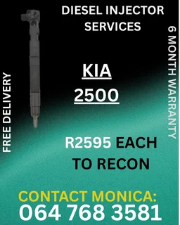 Kia 2500 Diesel Injectors Recon Services