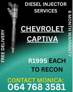 Chevrolet Captiva Diesel Injectors Recon Services