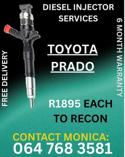 Toyota Prado Diesel Injectors Recon Services
