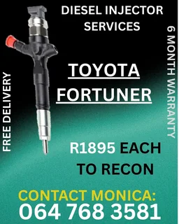 Toyota Fortuner Diesel Injectors Recon Services