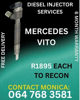 Mercedes Vito Diesel Injectors Recon Services