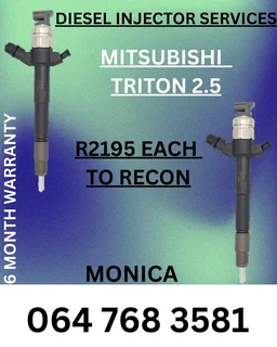 Mitsubishi Triton 2.5 Diesel Injectors Recon Services