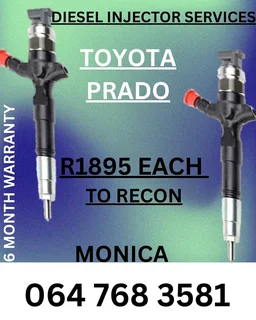 Toyota Prado Diesel Injectors Recon Services