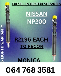 Nissan Np200 Diesel Injectors Recon Services