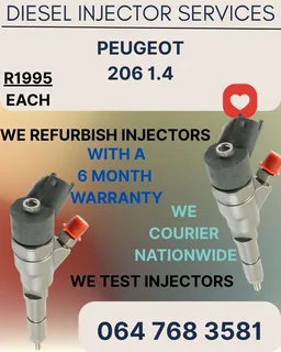Peugeot 206 1.4 Diesel Injectors Recon Services With A 6 Month Warranty