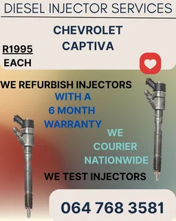 Chevrolet Captiva Diesel Injectors Recon Services With A 6 Month Warranty
