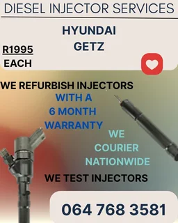 Hyundai Getz Diesel Injectors Recon Services With A 6 Month Warranty