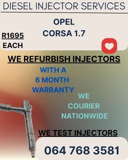 Opel Corsa 1.7 Diesel Injectors Recon Services