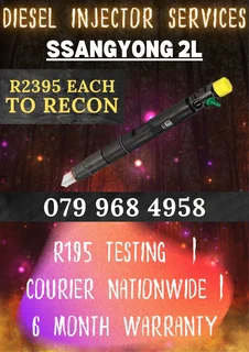 SSANGYONG 2L DIESEL INJECTORS RECON SERVICES