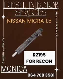 Nissan Micra 1.5 Diesel Injectors Recon Services
