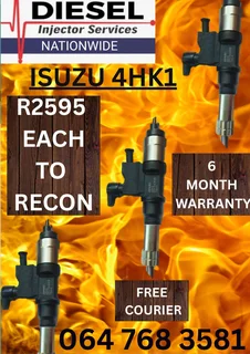 ISUZU 4HK1 DIESEL INJECTORS RECON SERVICES