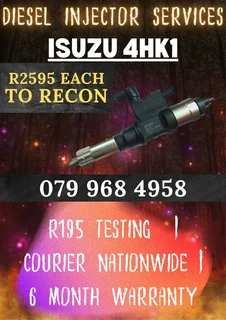 ISUZU 4HK1 DIESEL INJECTORS RECON SERVICES