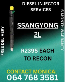 SSANGYONG 2L DIESEL INJECTORS RECON SERVICES