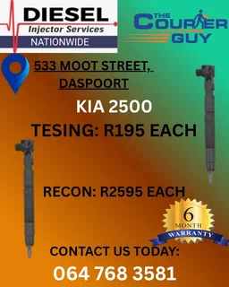 Kia 2500 Diesel Injectors To Recon