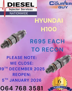 Hyundai H100 Diesel Injectors To Recon Or Sell On Exchange With A 6 Month Warranty