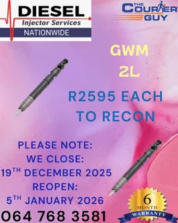 Gwm 2l Diesel Injectors To Recon Or Sell On Excange With A 6 Month Warranty