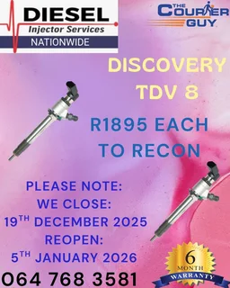 Discovery Tdv 8 Diesel Injectors To Recon Or Sell On Exchange With A 6 Month Warranty